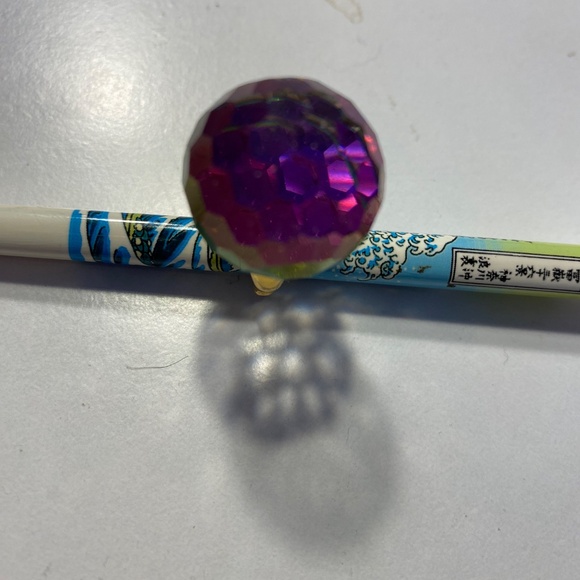 Vintage Vendome Prism Crystal Ball Ring Adjustable Pat 2961855 - Picture 6 of 12